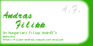 andras filipp business card